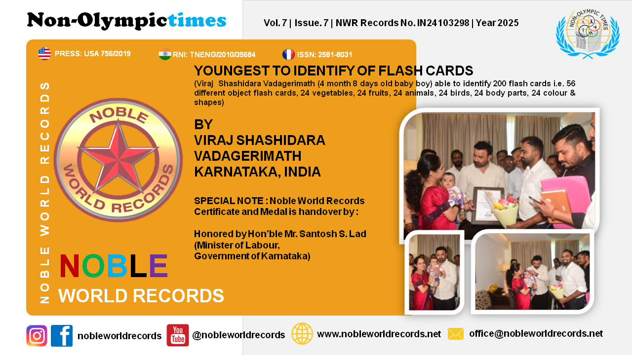 YOUNGEST TO IDENTIFY OF FLASH CARDS