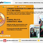 LONGEST DURATION TO COMPLETE A 50-METER RUN (19.17 SECONDS)
