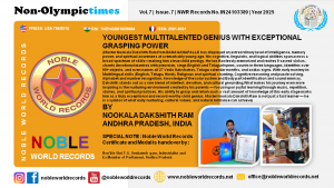 YOUNGEST MULTITALENTED GENIUS WITH EXCEPTIONAL GRASPING POWER