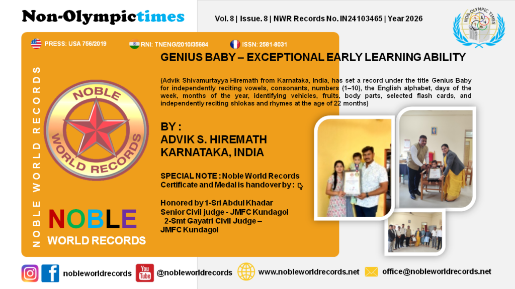 GENIUS BABY – EXCEPTIONAL EARLY LEARNING ABILITY