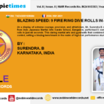 BLAZING SPEED: 9 FIRE RING DIVE ROLLS IN 44 SECONDS