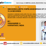 SMASHING LIMITS: KNIFE-HAND BREAK OF 31 TILES IN 16.24 SECONDS