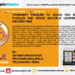 YOUNGEST TODDLER TO SOLVE 150+ EDUCATIONAL PUZZLES AND STACK MULTIPLE LEARNING TOYS IN RECORD TIME
