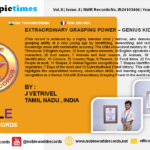 EXTRAORDINARY GRASPING POWER – GENIUS KID