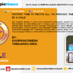 FASTEST TIME TO RECITE ALL 118 PERIODIC TABLE ELEMENTS BY A CHILD