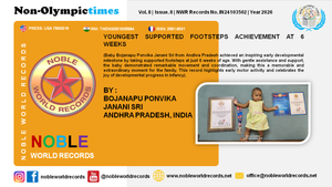 YOUNGEST SUPPORTED FOOTSTEPS ACHIEVEMENT AT 6 WEEKS