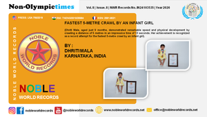 FASTEST 5-METRE CRAWL BY AN INFANT GIRL