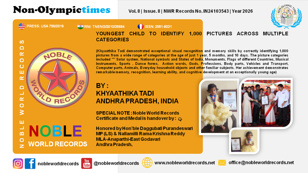 YOUNGEST CHILD TO IDENTIFY 1,000 PICTURES ACROSS MULTIPLE CATEGORIES