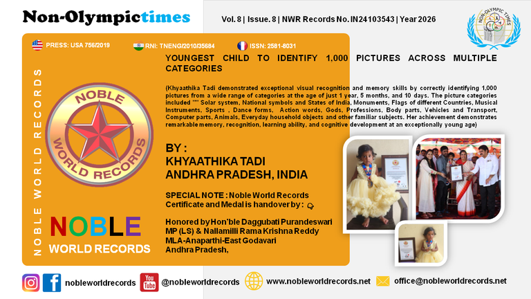 YOUNGEST CHILD TO IDENTIFY 1,000 PICTURES ACROSS MULTIPLE CATEGORIES